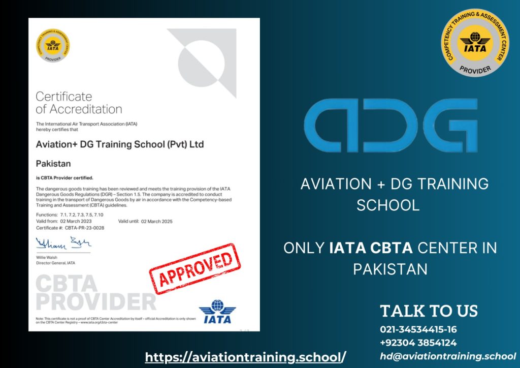 IATA CBTA Center Certificate